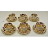 Royal Crown Derby coffee service for 6 Condition: Saucers in very good condition.