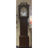 An early 19th century oak cased 30 hour longcase clock,