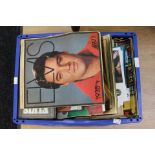 Collection of Elvis Presley memorabilia books,