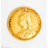 A Victoria 1887 22ct gold Sovereign,