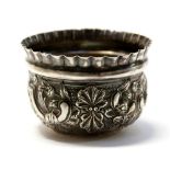 A late Victorian circular silver sugar bowl,