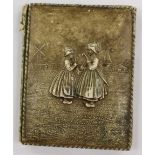 Dutch late Victorian/early Edwardian notebook with the cover showing Dutch girls in national