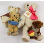 Four 20th Century Teddies including Merrythought