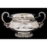 A Dutch 19th Century silver two handled sugar bowl,