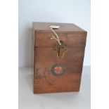 An early 20th century Mahogany cased, crystal receiver,