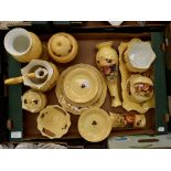 Collection of Aynsley ceramics in Orchard Gold design,