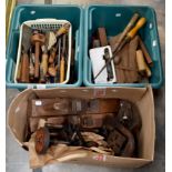 Three boxes of tools,