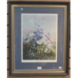"Symphony in blue and white" artist signed,