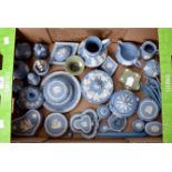 A large quantity of Wedgwood ornaments, including Jasper Ware etc,