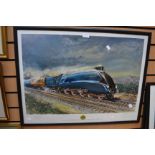 Railway interest; three signed limited edition Terence Cuneo prints,