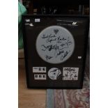 Yard birds signed Drumskin - framed with CD and Photos, signed by Jim McCarty, Chris Dreja,