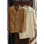 1970's suede jacket with wide lapels,