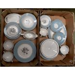 A Royal Doulton "Rose Elegans" part dinner set, including soup, cups and saucers, dinner plates,
