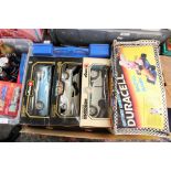 Matchbox carry case with vehicles, plus 3 x Burago 1:18 scale cars,