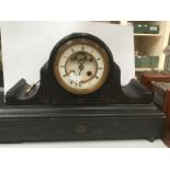 Slate mantel clock with French movement,