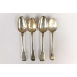 A pair of William IV silver table spoons, London 1834, makers marks for William Eaton,
