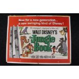 Jungle Book 1967 original UK Quad film poster