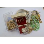 Costume jewellery - Miracle brooch; Hollywood Maltese Cross pendant earrings and bracelet;