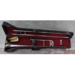 1950's silver trombone - Boozey & Hawkes Imperial in carrying case