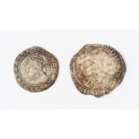 Elizabeth I Sixpence (1593) and Charles I Shilling (1641-1643) Elizabeth I Sixth Issue Sixpence