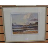 Stirling Gillespie watercolour painting of lake view on Isle of Bute, 23 cms x 30 cms approx, and W.