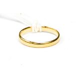 A 22ct gold wedding band, ring size L,1.