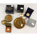 A collection of items to include a silver napkin ring, initialled E, Sheffield, 1913,