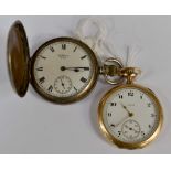 An American Waltham silver hunter pocket watch,