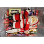 Coca Cola collection of diecast vehicles plus Ken doll and Father Christmas with Coke