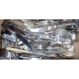 Assorted plated flatware (parcel)