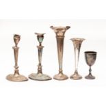 Assorted silver, to include a presentation cup,