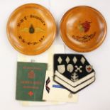 Boys Brigade badges, ambulance book,