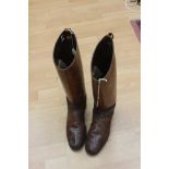 Pair of leather riding boots.