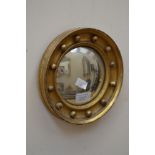 Small Georgian convex mirror and another