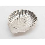 A Victorian silver shell-shape bon bon dish, Sheffield 1894, bearing a crest to the handle,