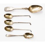 A collection of various silver spoons, comprising three golfing interest spoons 1.4ozt approx.
