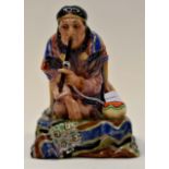 Royal Doulton figurine "The Calumet" HN 1428 NLW Condition: Left hand and pipe broken off and