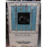 Band on the Run (Beatles) Paul McCartney Wings UK promotional album poster