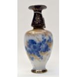 A Doulton early 20th Century hand painted vase, of tapered form,