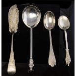 A collection of 19th/20th Century silver including: A George V Apostle spoon,