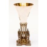 An Aurum Limited silver and silver-gilt commemorative goblet made by order of The Dean and Chapter