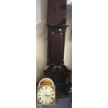 A 19th Century Whitehurst & Son longcase clock, Derby, oak case,