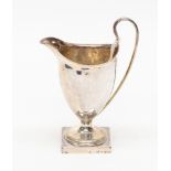A silver cream jug, London 1794, maker possibly James Mince, height approx 130mm,