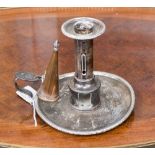 A George III Mathew Boulton Sheffield plate chamber stick,