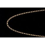 An 18ct gold belcher link chain, with a length of approx 24'' and a total weight of approx 21.
