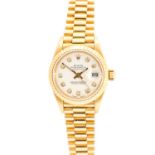Rolex, a circa 1996 lady's 18ct gold Rolex Oyster Perpetual Datejust wristwatch,