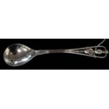 A Danish Georg Jensen 925 sterling silver spoon, pattern no: 151, Copenhagen, 1925,