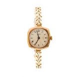 Rolex, a circa 1930's lady's 9ct gold Rolex wristwatch,