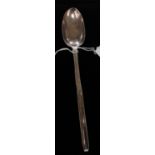 A George II silver spoon with marrow scoop handle, London 1745,