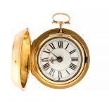 John Berry of London, a George III gilt case pair case pocket watch, gilt metal watch case, 3.